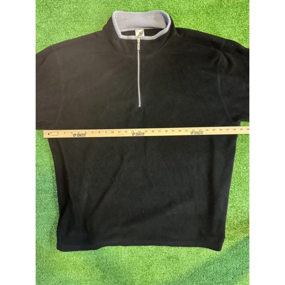 Men’s 4XL Foot locker Black & Gray Fleece Quarter Zip Pullover